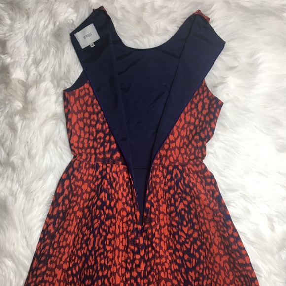 Anthropologie Wren Leopard Print Pleated Dress - Picture 3 of 7
